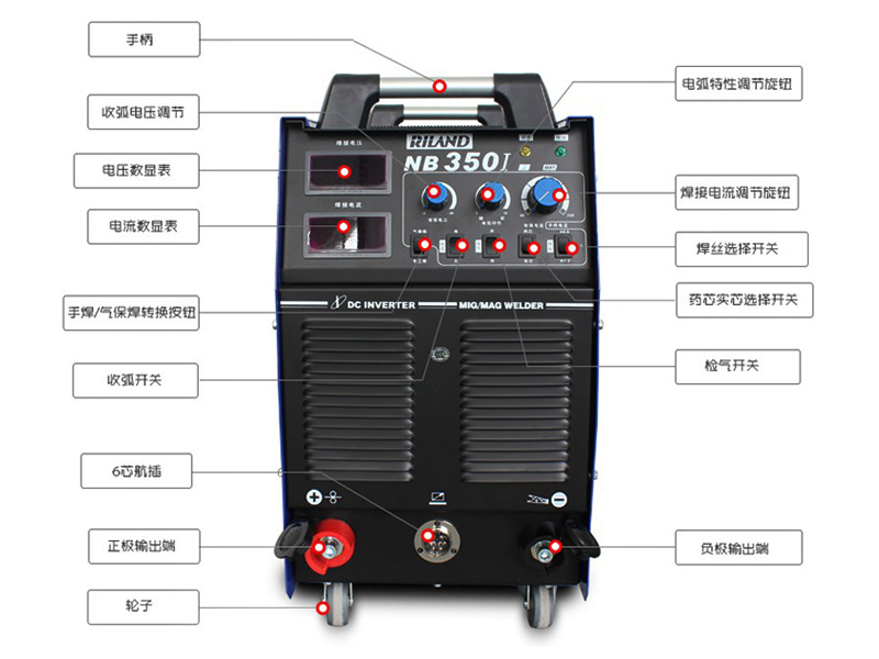瑞凌NB500I模塊IGBT逆變直流CO2氣體保護焊機/分體式